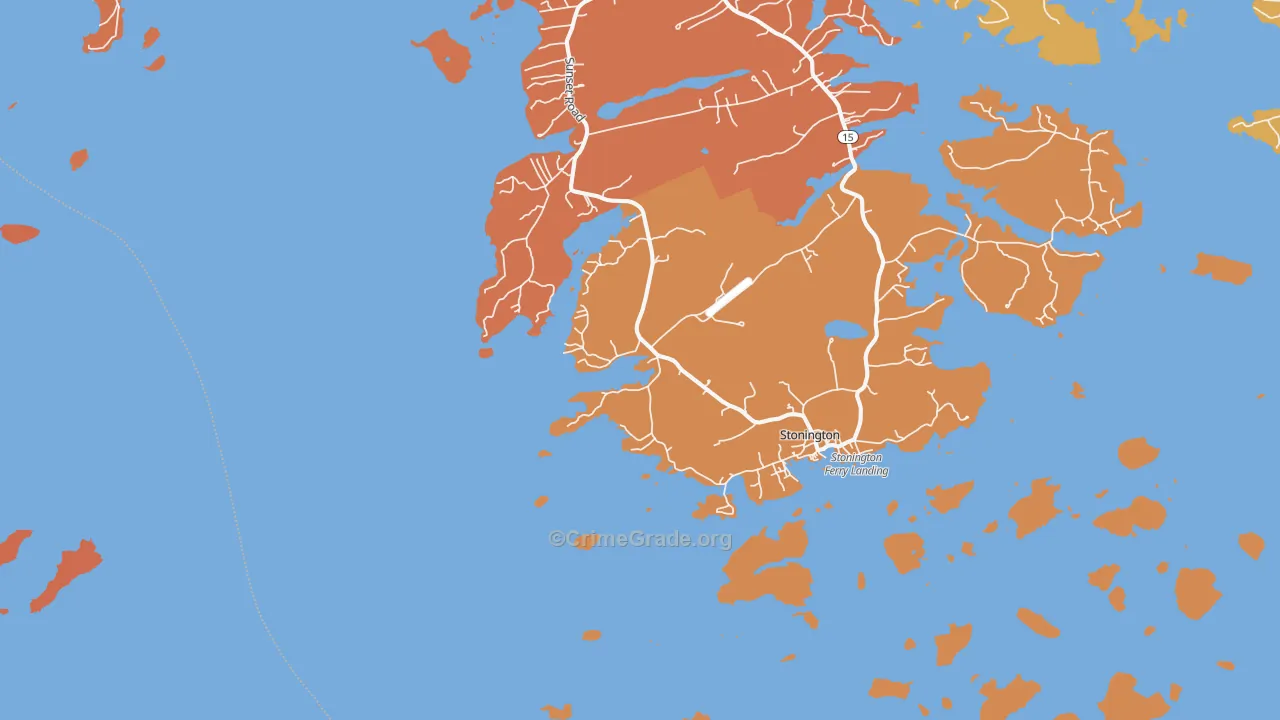 West Stonington, ME Map of Assault Rates