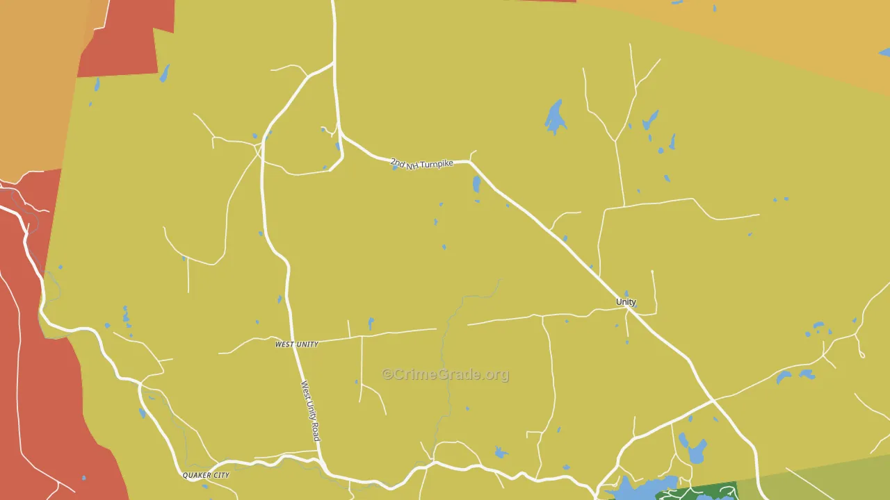 West Unity, NH Map of Assault Rates