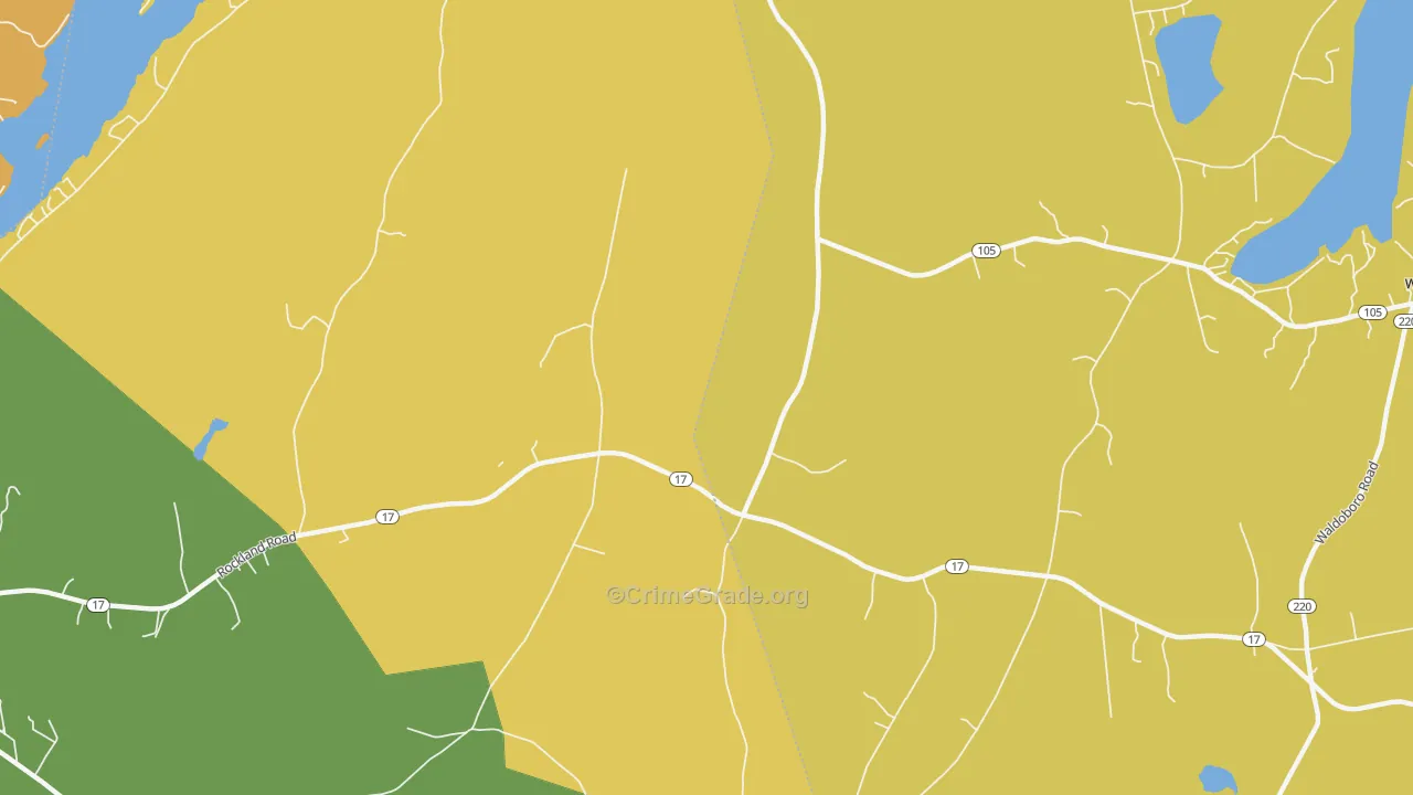 West Washington, ME Map of Assault Rates
