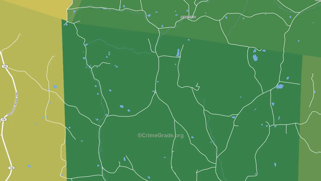 West Windsor, VT Map of Assault Rates