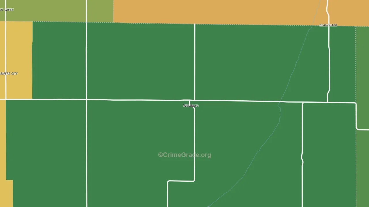 Westboro, MO Map of Assault Rates