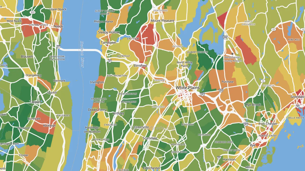 Westchester County, NY Map of Assault Rates
