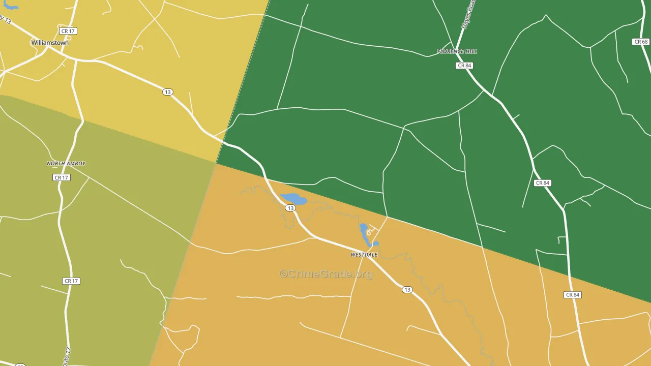 Westdale, NY Map of Assault Rates