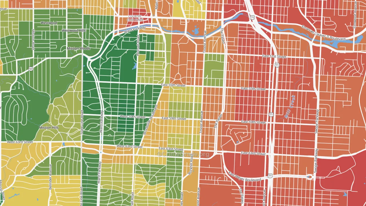 Western 49-63, Kansas City, MO Map of Assault Rates