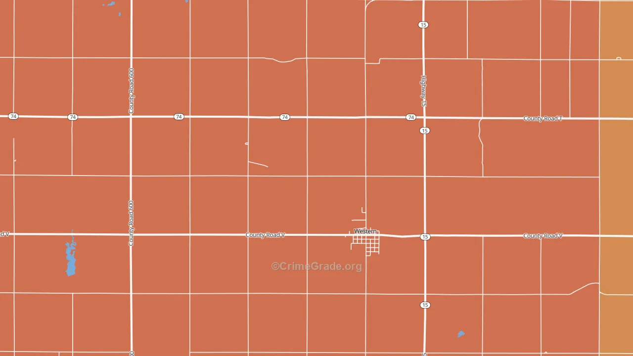 Western, NE Map of Assault Rates