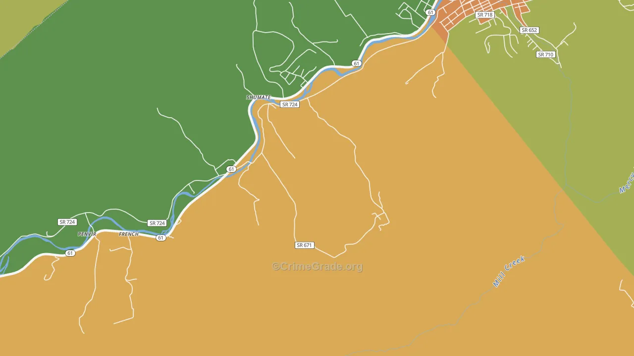 Western, VA Map of Assault Rates
