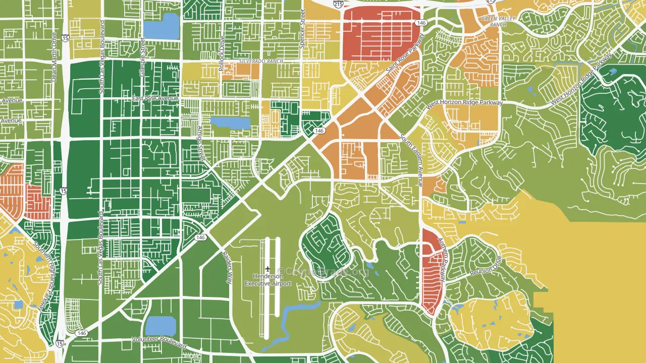 Westgate, Henderson, NV Map of Assault Rates