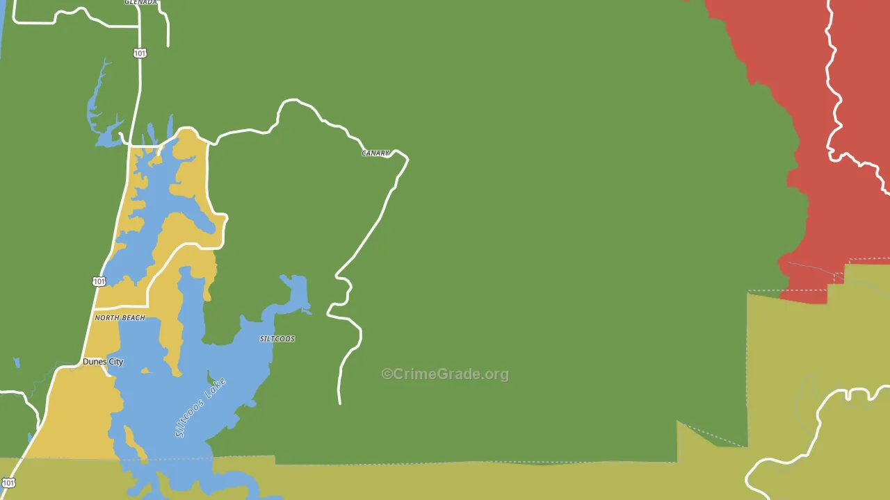 Westlake, OR Map of Assault Rates
