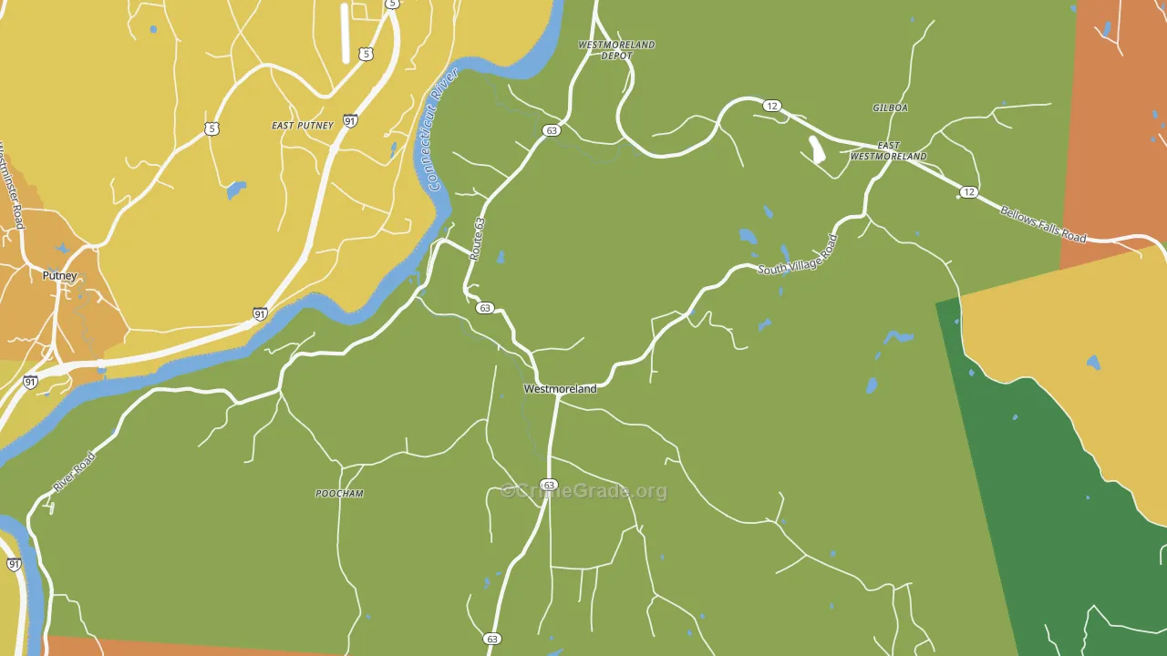 Westmoreland, NH Map of Assault Rates