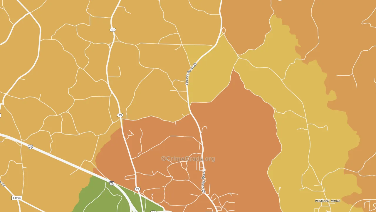 Weston, AL Map of Assault Rates