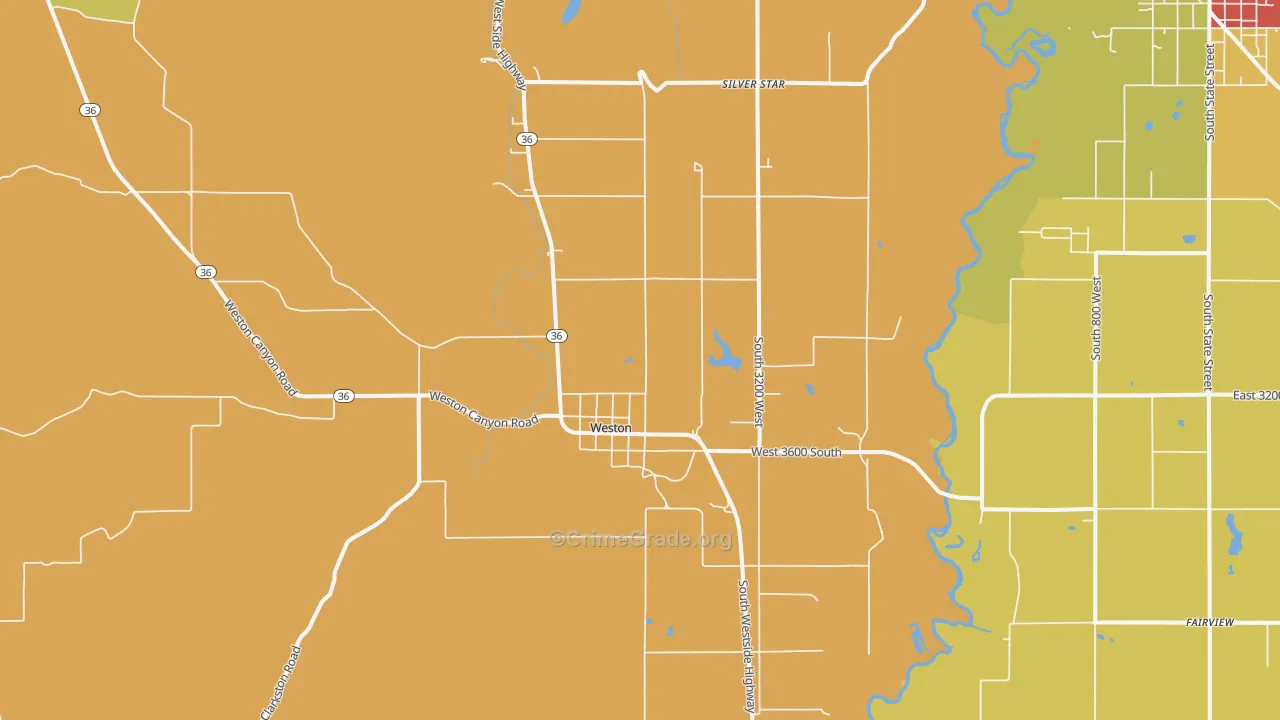 Weston, ID Map of Assault Rates