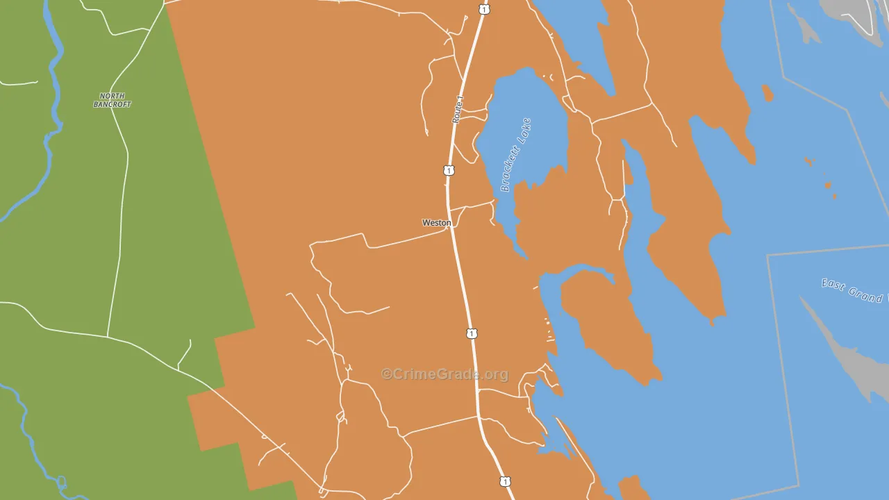 Weston, ME Map of Assault Rates