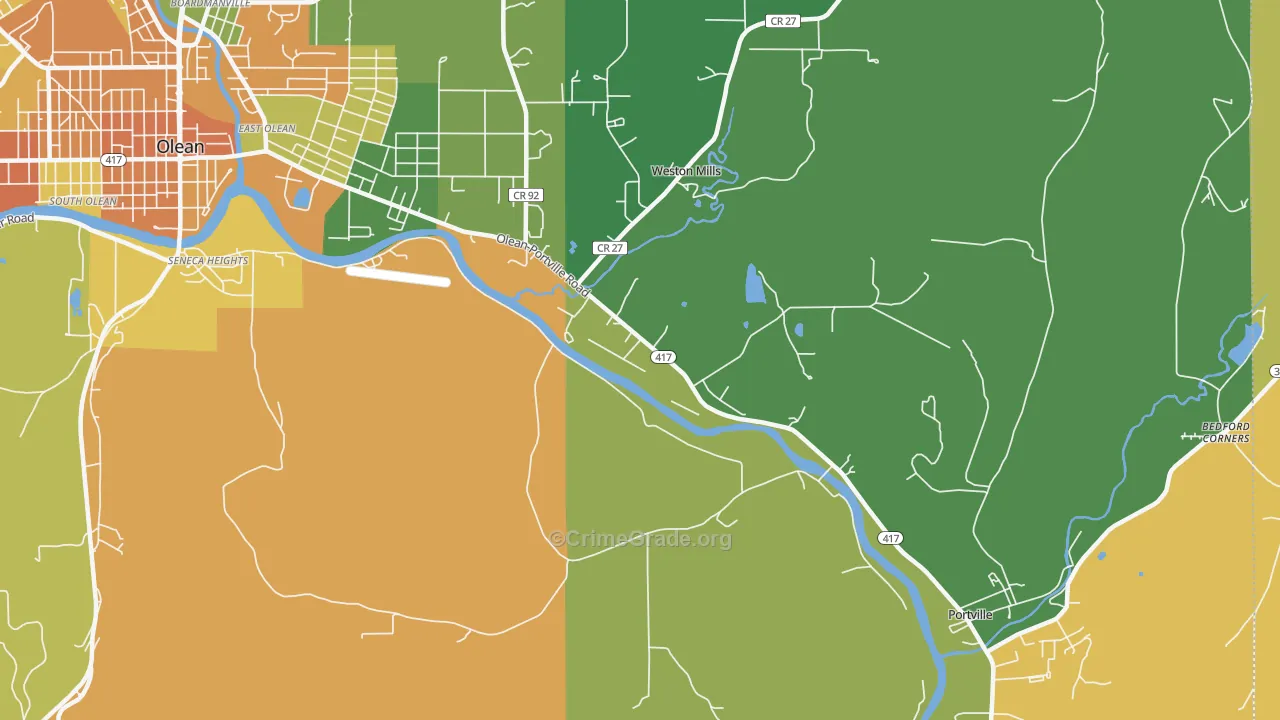 Westons Mills, NY Map of Assault Rates