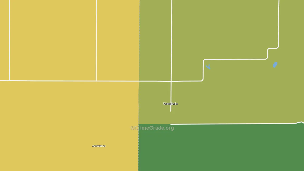 Westphalia, KS Map of Assault Rates