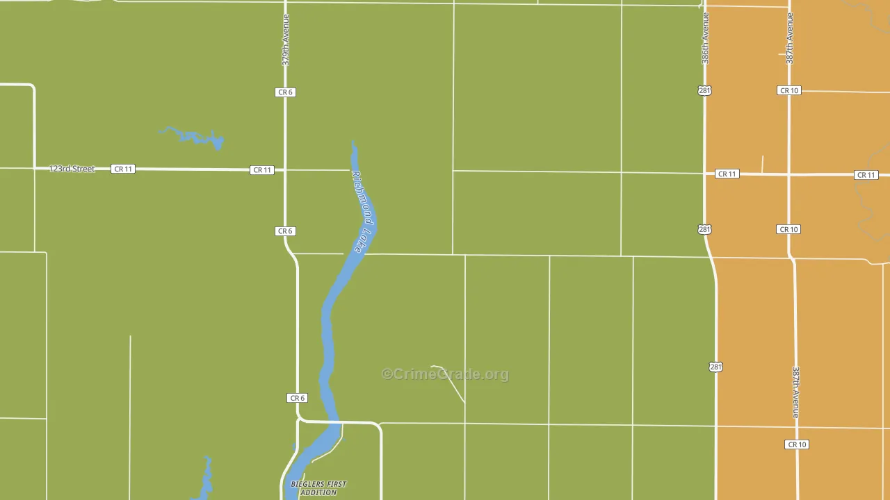 Westport, SD Map of Assault Rates