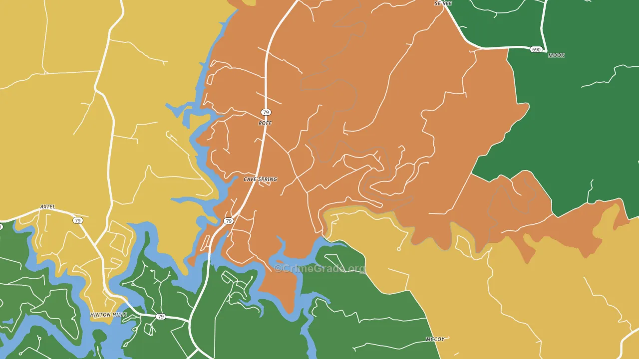 Westview, KY Map of Assault Rates
