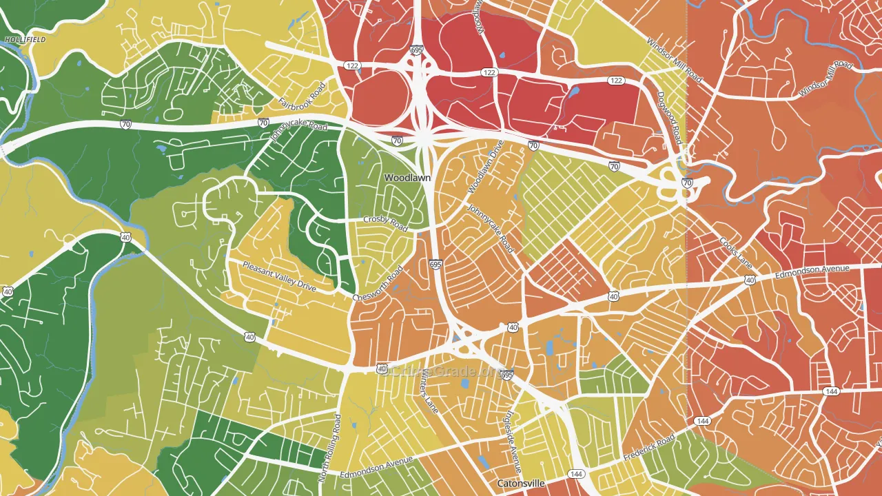 Westview Park, Woodlawn, MD Map of Assault Rates