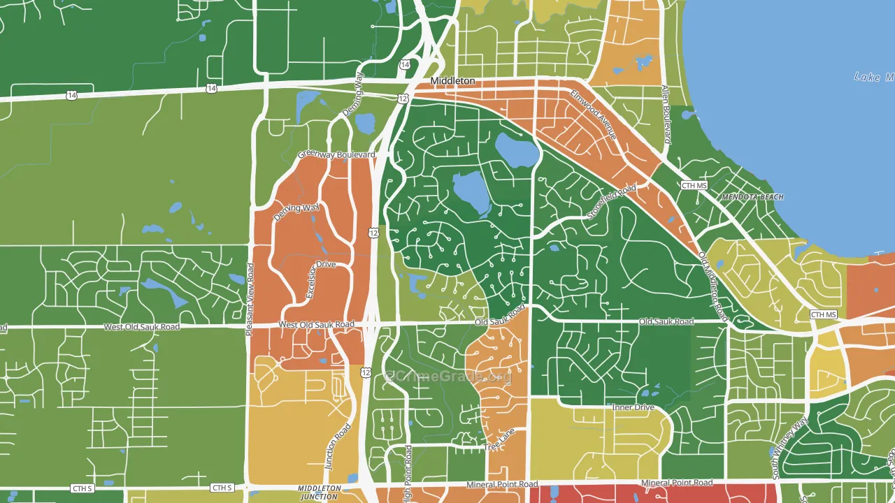 Wexford, Madison, WI Map of Assault Rates