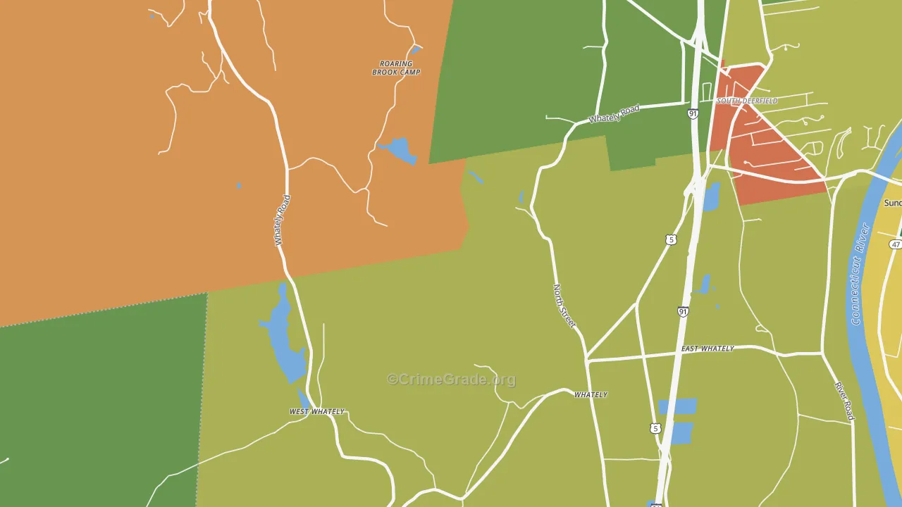 Whately, MA Map of Assault Rates