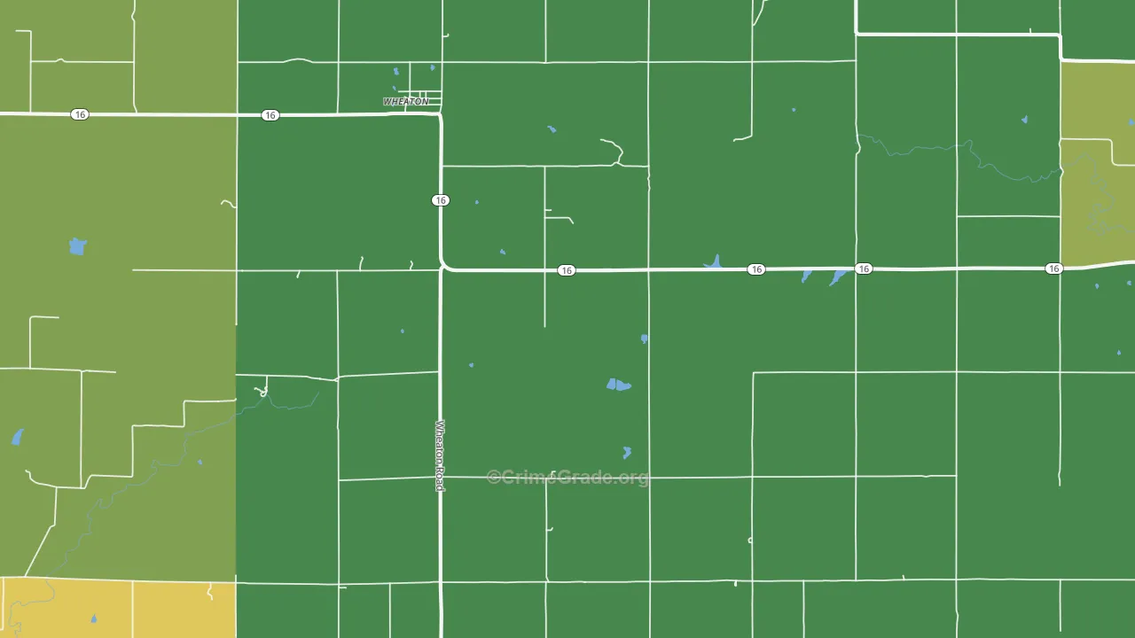 Wheaton, KS Map of Assault Rates