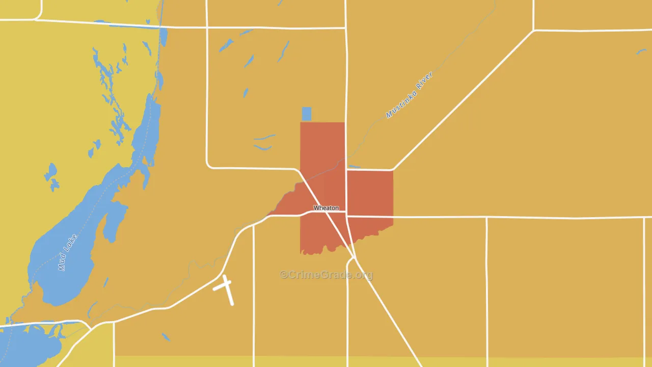Wheaton, MN Map of Assault Rates