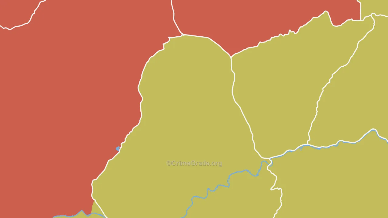 Wheeler County, OR Map of Assault Rates