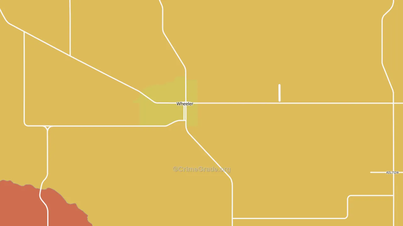 Wheeler, TX Map of Assault Rates