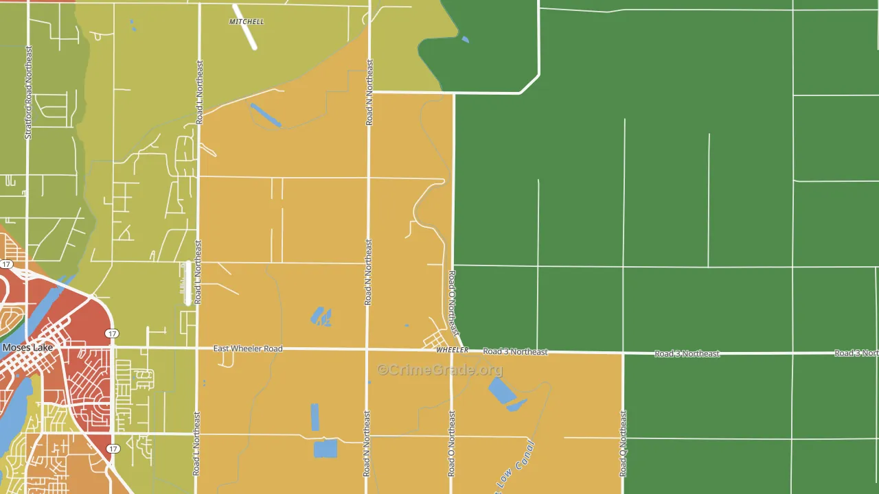 Wheeler, WA Map of Assault Rates
