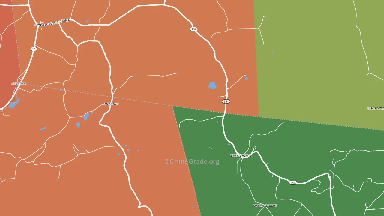 Wheelerville, PA Map of Assault Rates