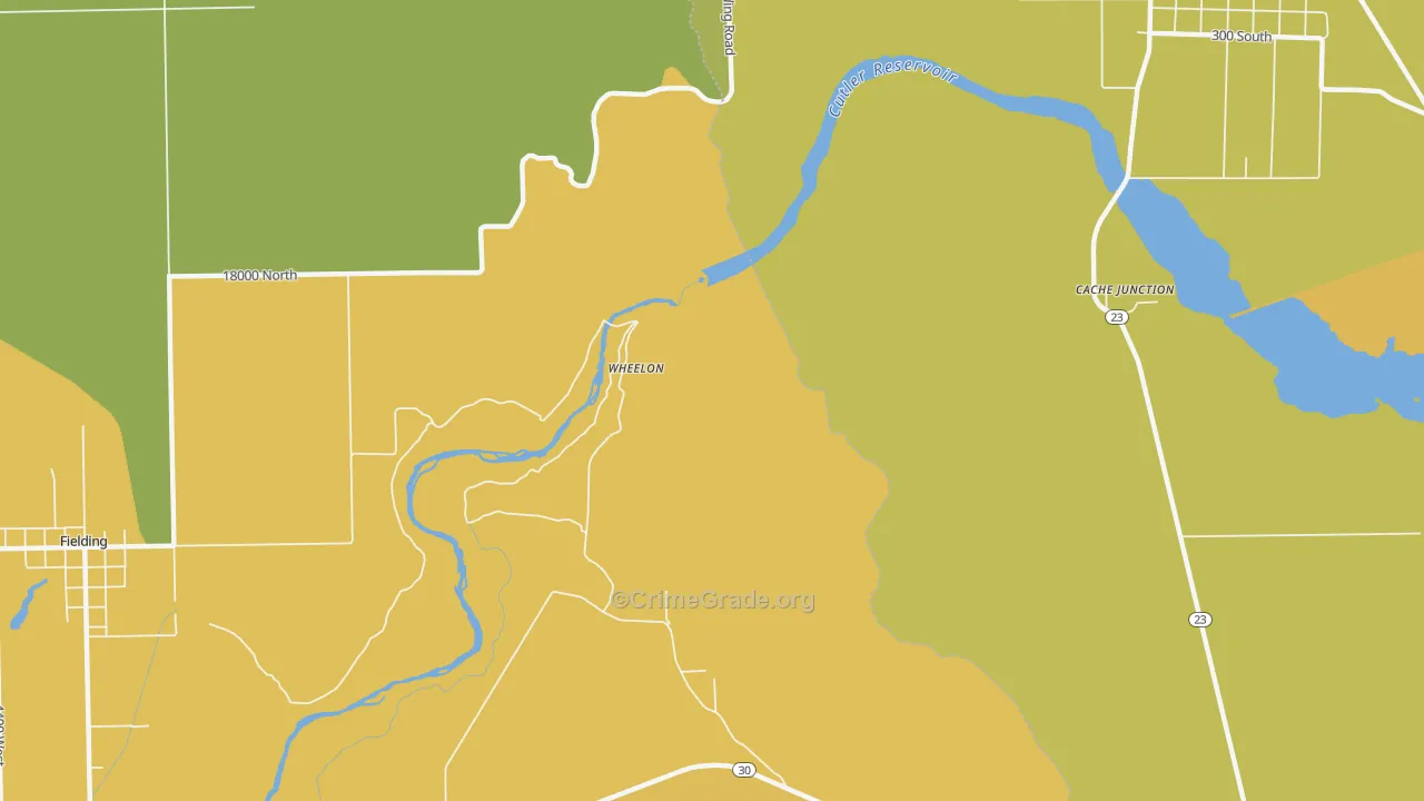 Wheelon, UT Map of Assault Rates
