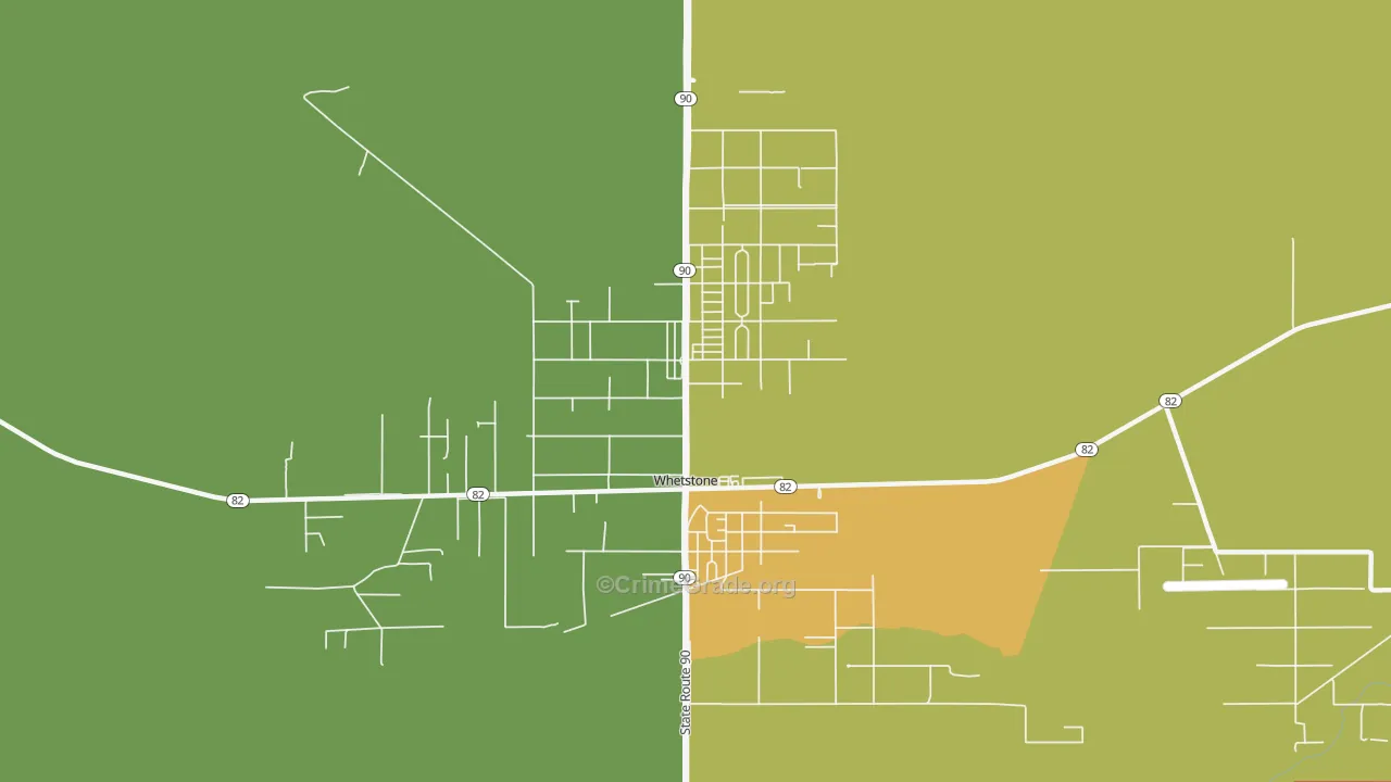 Whetstone, AZ Map of Assault Rates