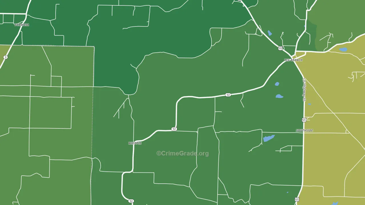 Whipple, AR Map of Assault Rates