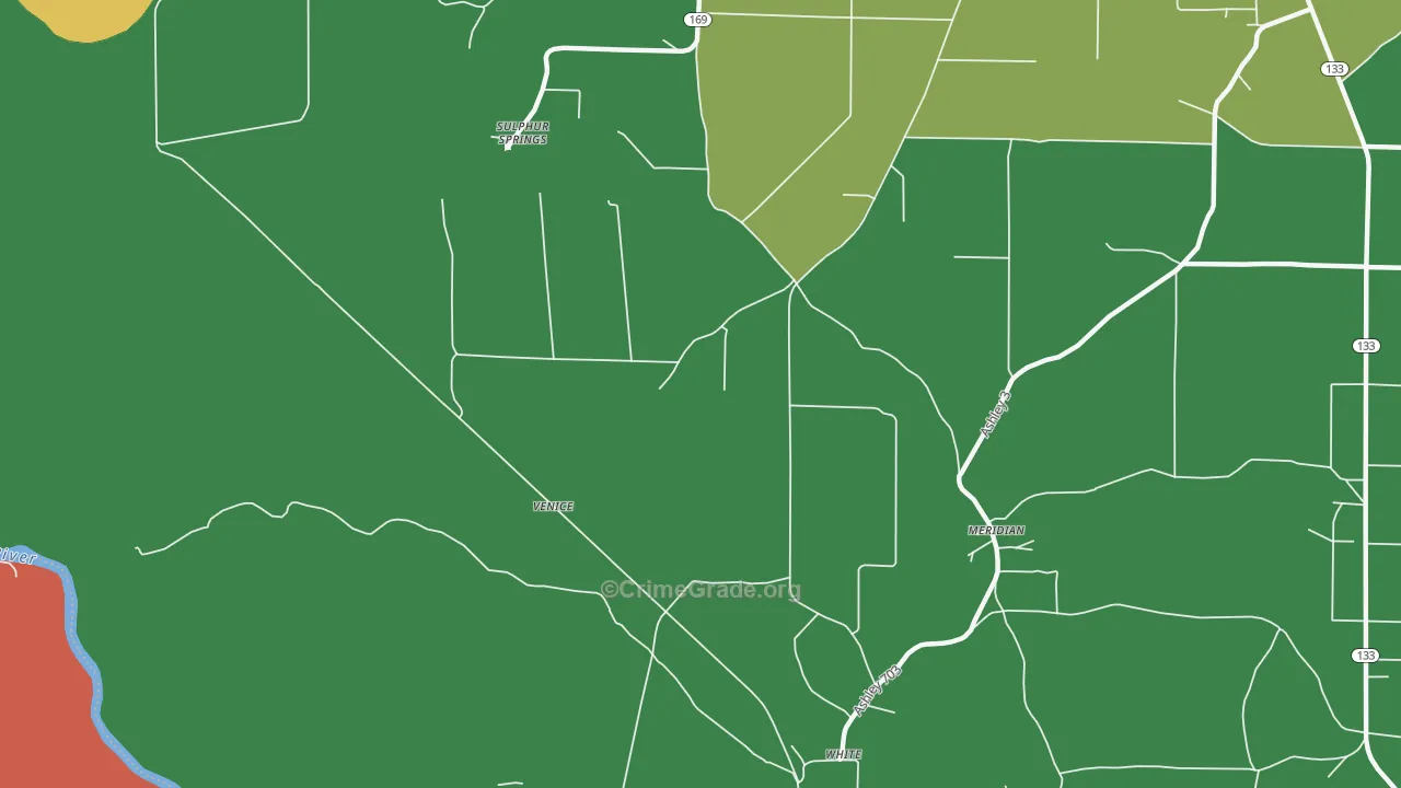 White, AR Map of Assault Rates