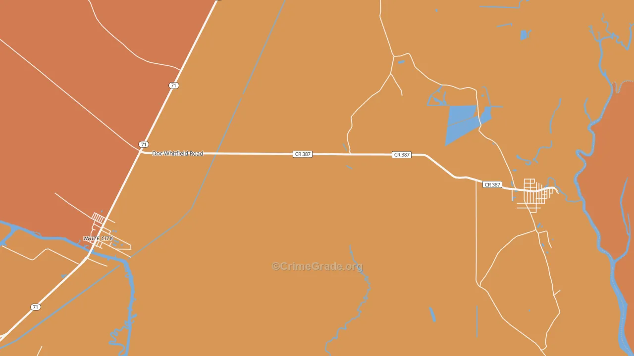 White City, FL Map of Assault Rates