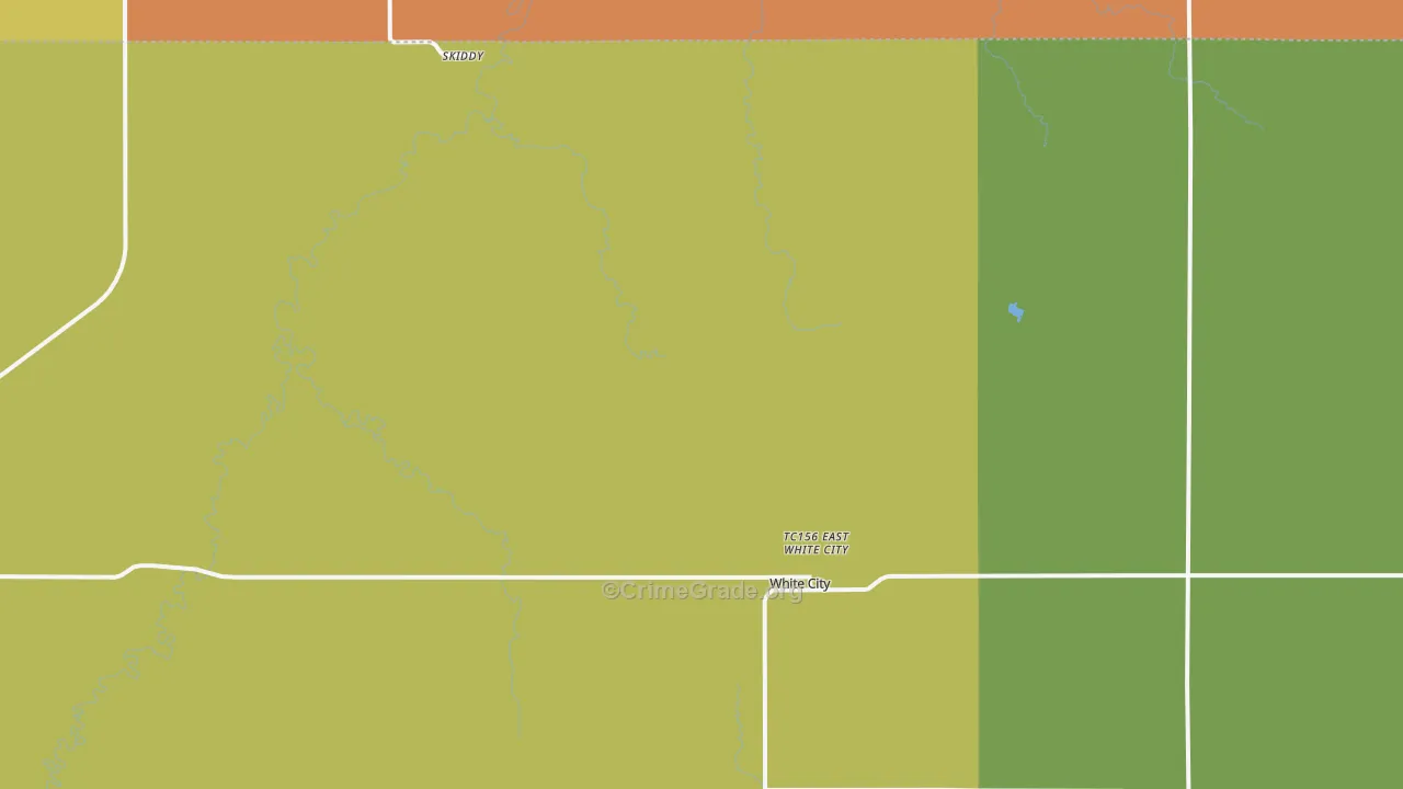 White City, KS Map of Assault Rates