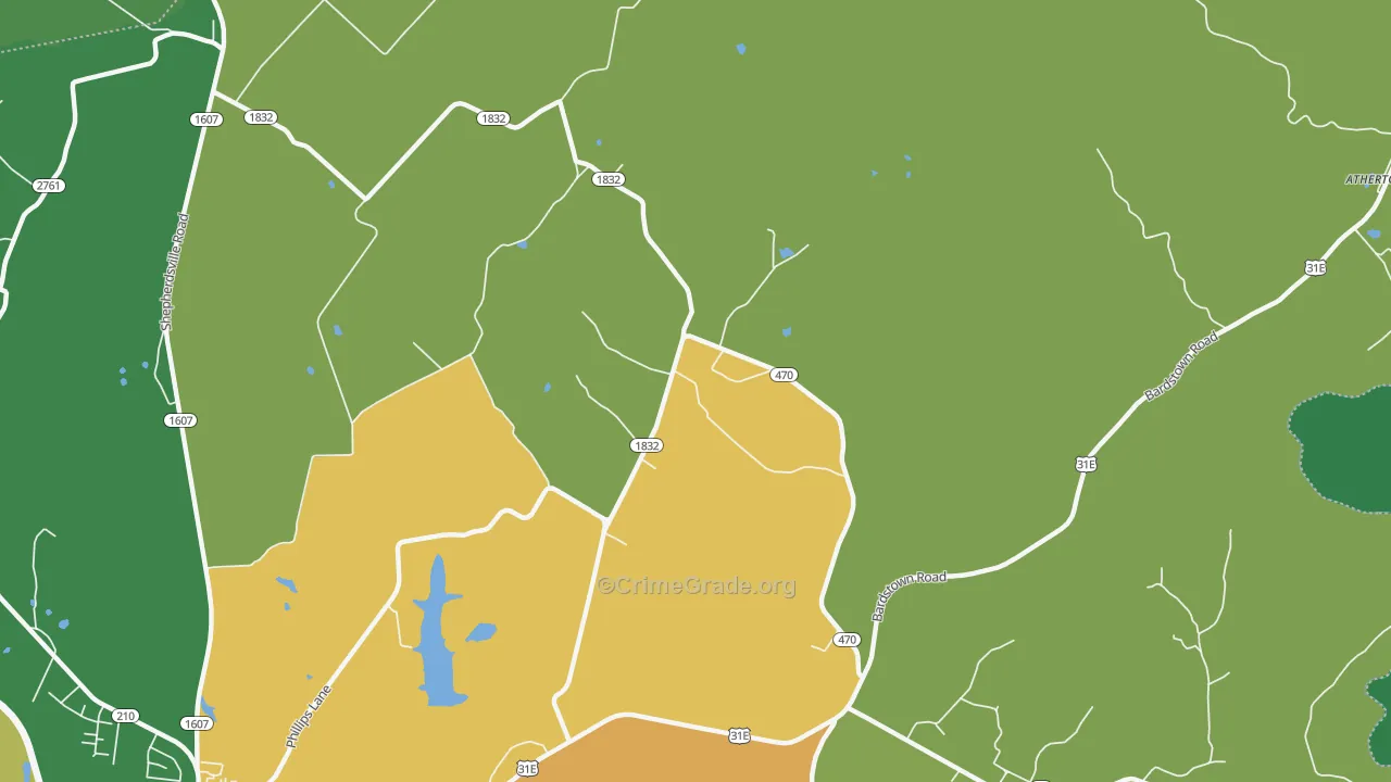 White City, KY Map of Assault Rates