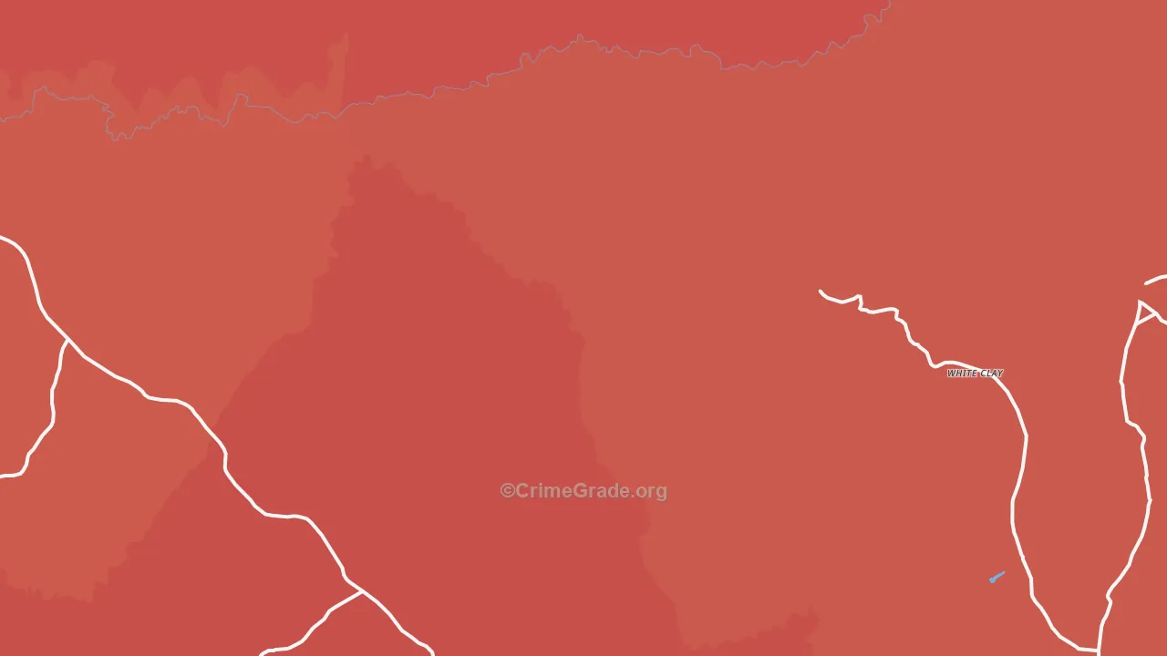 White Clay, AZ Map of Assault Rates