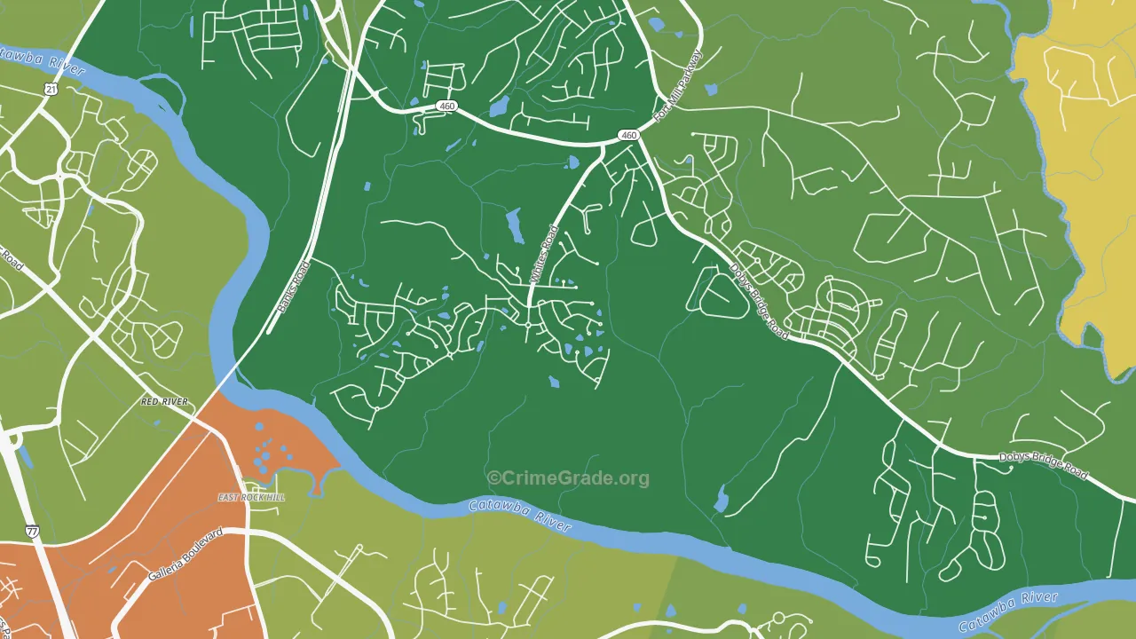 White Grove, Fort Mill, SC Map of Assault Rates