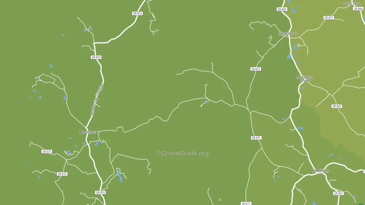 White Hall, VA Map of Assault Rates