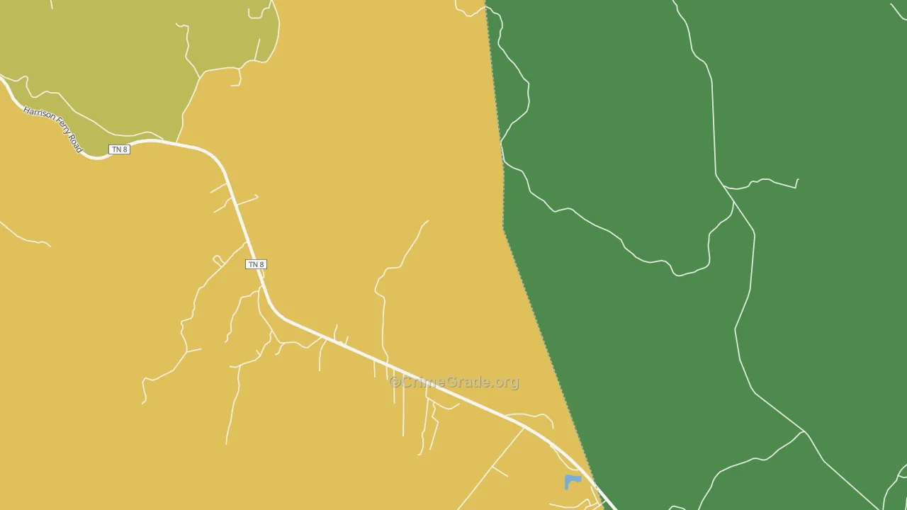 White Hill, TN Map of Assault Rates