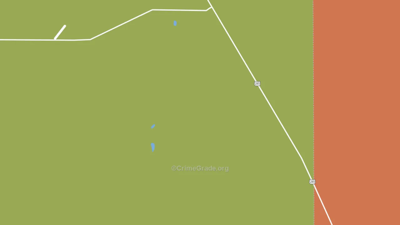 White Lakes, NM Map of Assault Rates