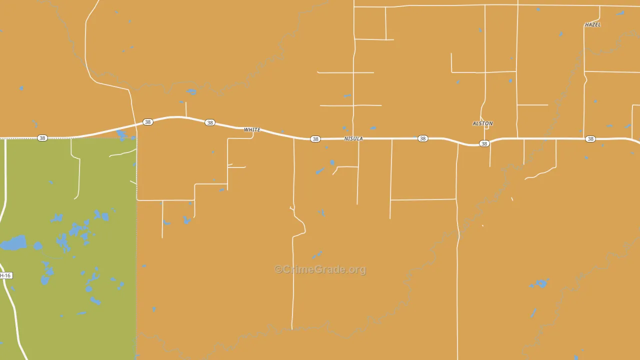 White, MI Map of Assault Rates