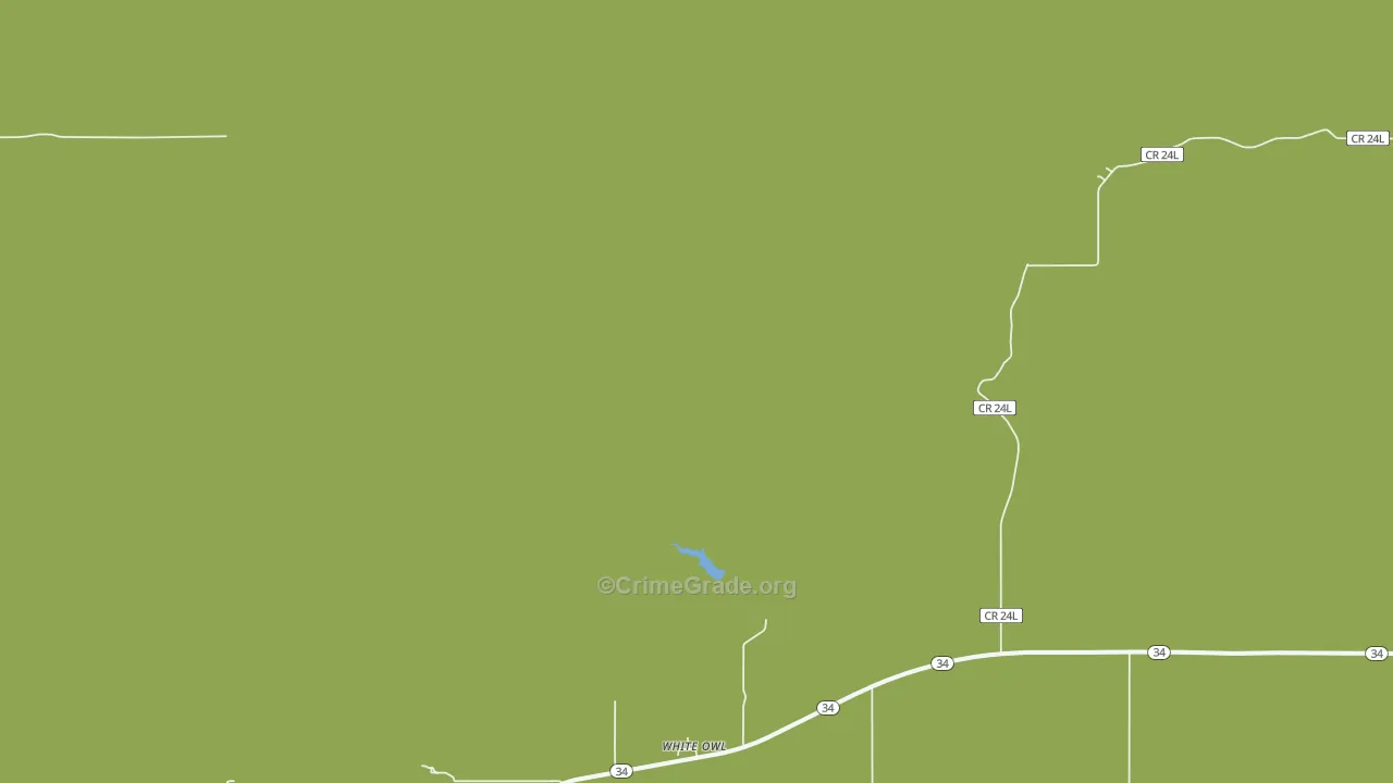 White Owl, SD Map of Assault Rates