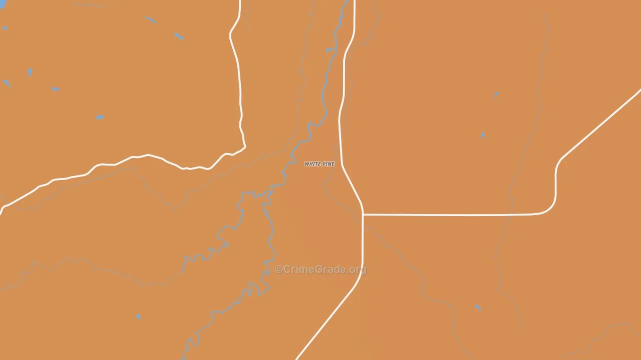 White Pine, MI Map of Assault Rates