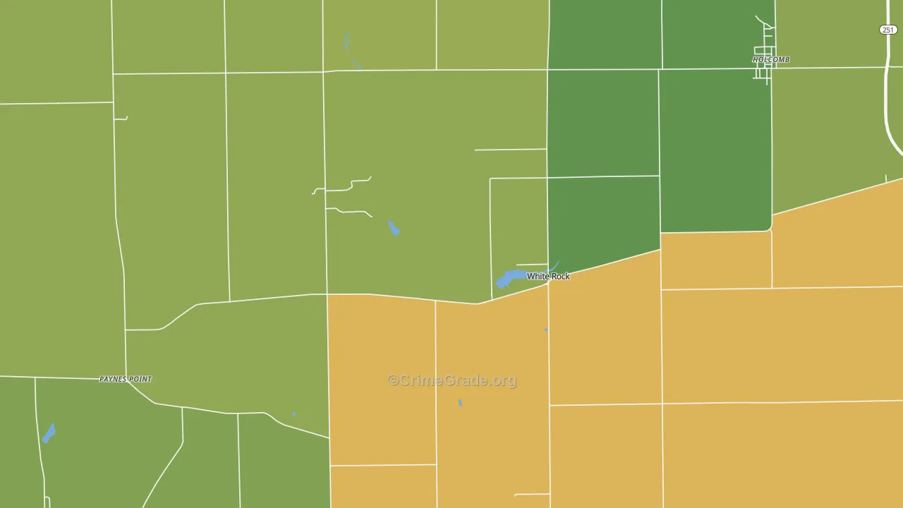 White Rock, IL Map of Assault Rates