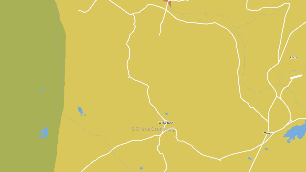 White Rock, NM Map of Assault Rates