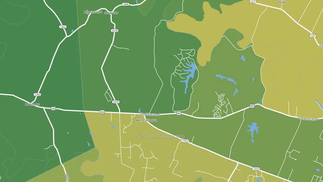White Sulphur, KY Map of Assault Rates