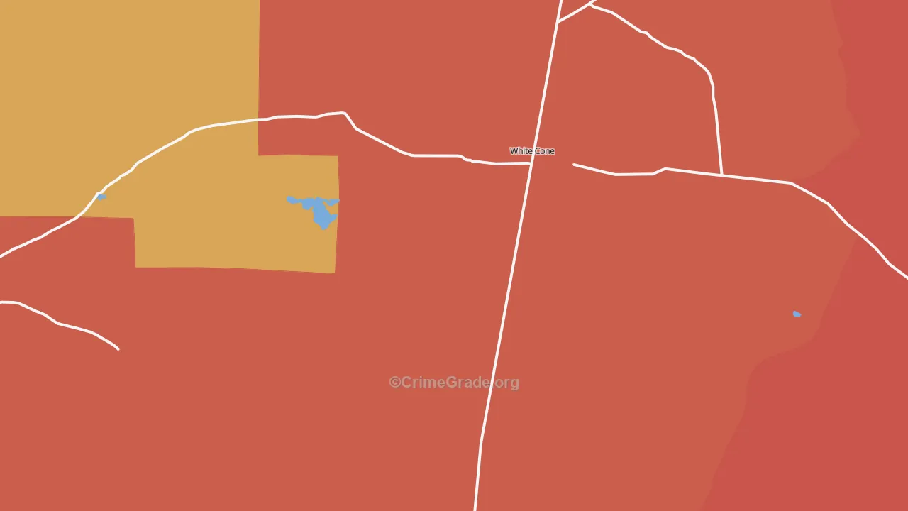 Whitecone, AZ Map of Assault Rates