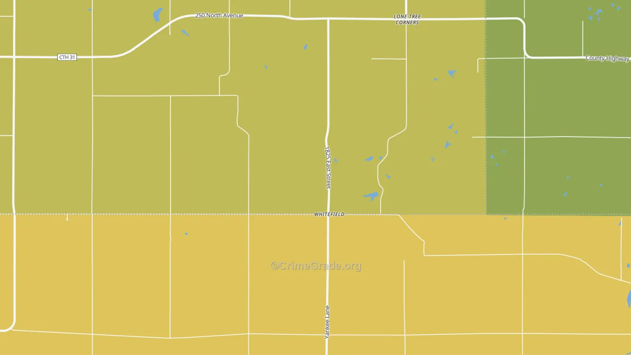 Whitefield, IL Map of Assault Rates
