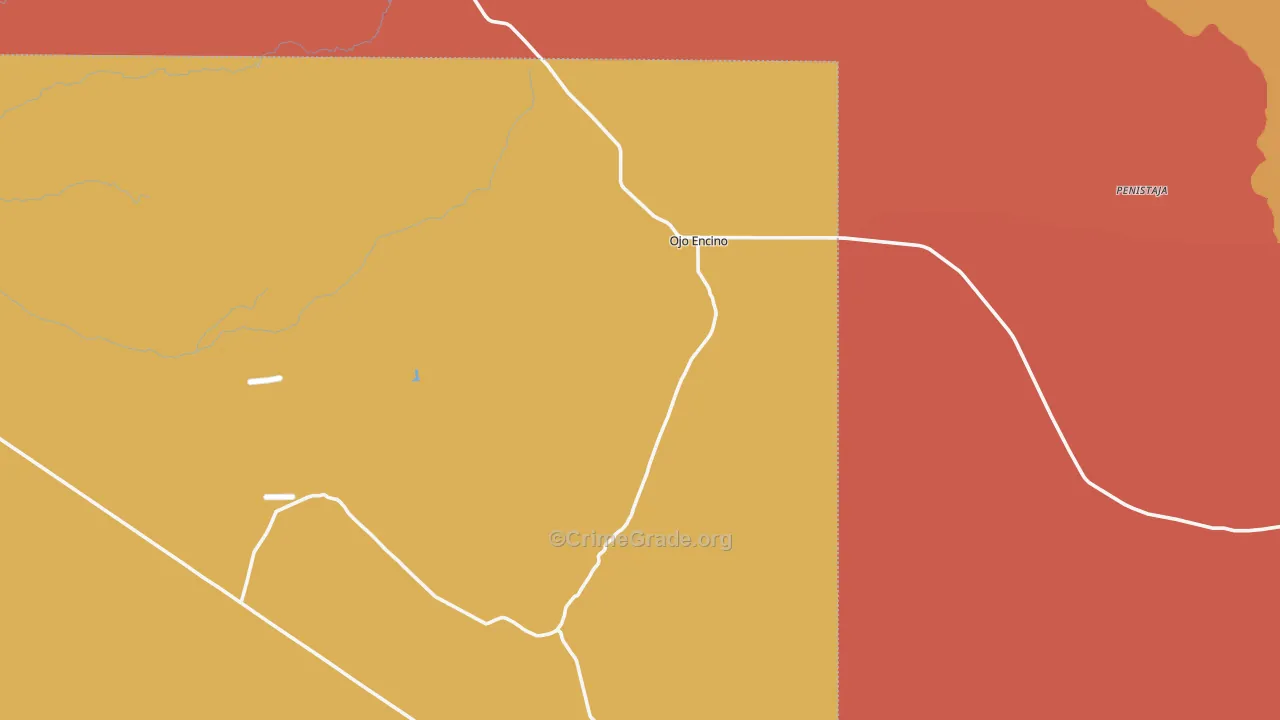 Whitehorse, NM Map of Assault Rates
